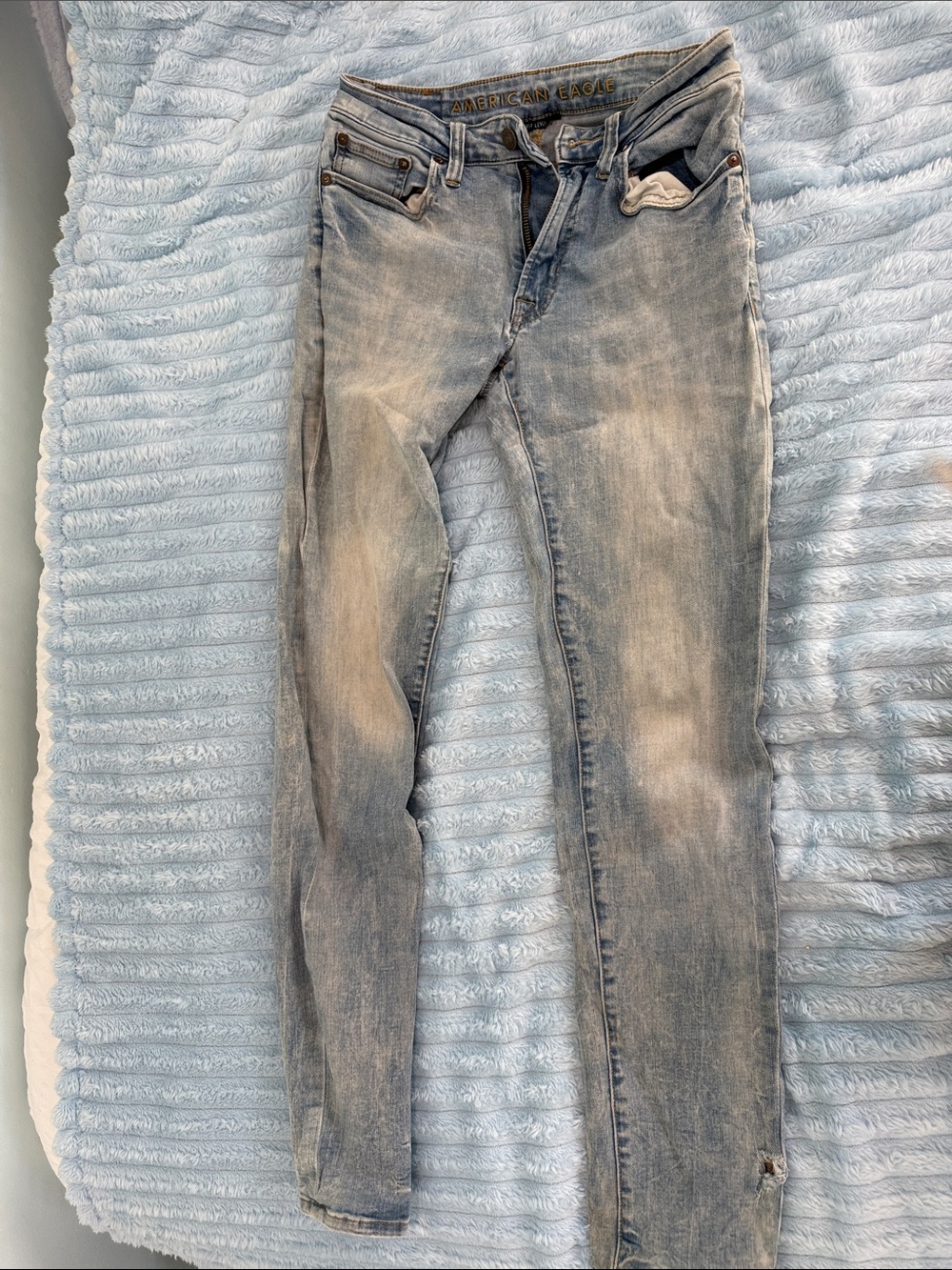 American Eagle Outfitters Pale Blue Skinny Jeans